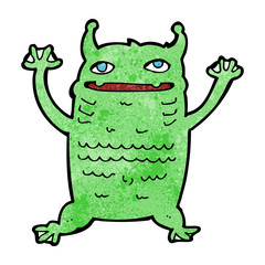 cartoon little monster