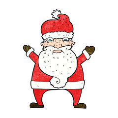 cartoon stressed out santa