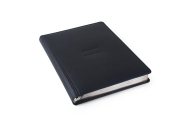 Hardcover diary isolated on white