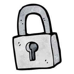 cartoon padlock