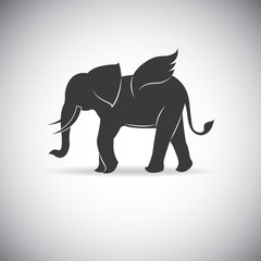  Silhouette Wings Elephant 