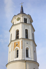 Fototapeta na wymiar The Cathedral of Vilnius is the main Roman Catholic Cathedral of