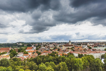 Fototapeta premium Vilnius old town cityscape, Lithuania