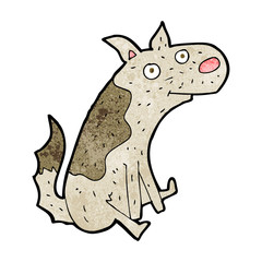 cartoon sitting dog