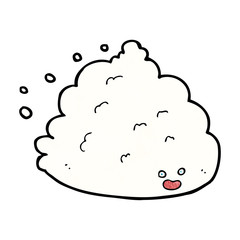 cartoon cloud character
