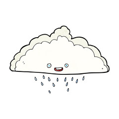 cartoon rain cloud