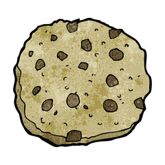 chocolate chip cookie cartoon