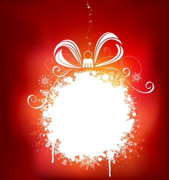 Red Christmas background.