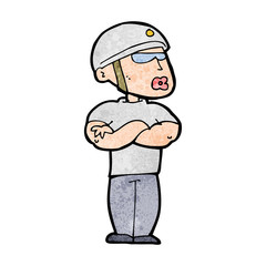 cartoon security guard