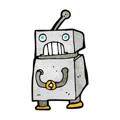 cartoon robot