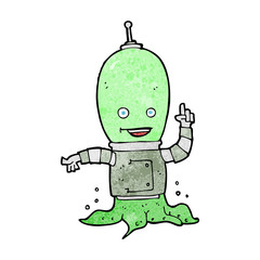 cartoon alien spaceman