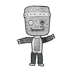 Fototapeta premium cartoon funny robot