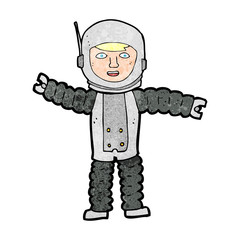cartoon astronaut