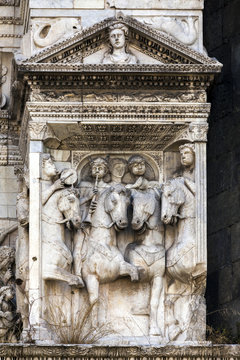 Fragment of Castel Nuovo's triumphal arch