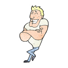 cartoon muscle guy