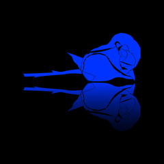 Силуэт розы