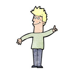 cartoon man with idea