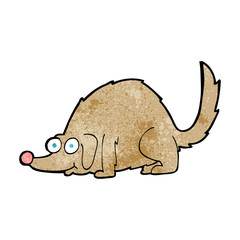 cartoon happy dog