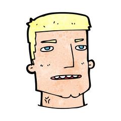cartoon male head