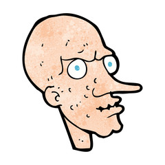 cartoon evil old man