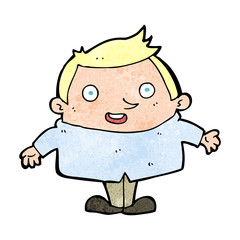 cartoon happy man