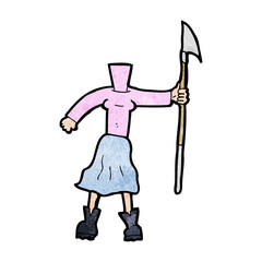Fototapeta premium cartoon female body (add photos or mix and match cartoons)