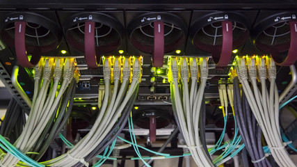 rack in the data center
