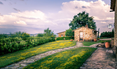 Fototapeta na wymiar Countryside scenery in Tuscany