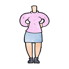 cartoon female body (add photos or mix and match cartoons)