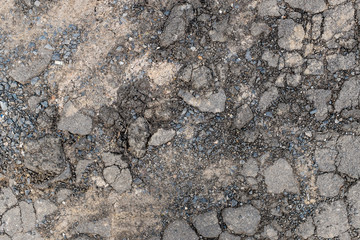Asphalt texture with cracks