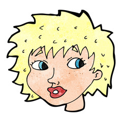 cartoon surprised woman