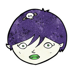 cartoon vampire face
