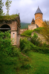 Fototapeta na wymiar The medieval fortress, the Church