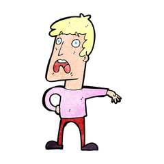 cartoon complaining man