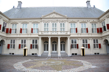 Noordeinde Palace in the center of The Hague, Netherlands