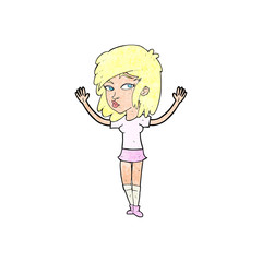 cartoon pretty girl