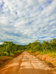 Road landscape in Tanzania