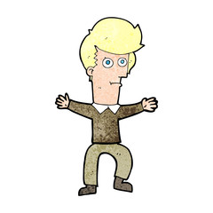 cartoon startled man