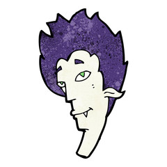 cartoon vampire head