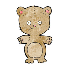 cartoon happy teddy bear