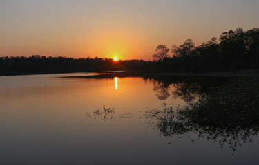 Zachód słońca - panorama 