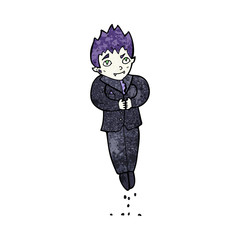 cartoon floating vampire