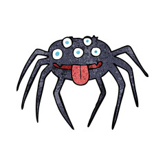 cartoon gross halloween spider