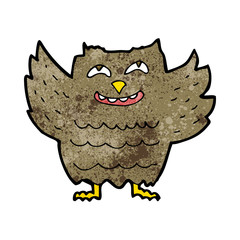 cartoon happy owl