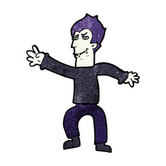 cartoon vampire man