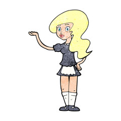 cartoon waitress