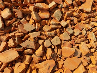 Cracked roof tiles texture