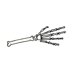 cartoon skeleton hand