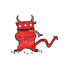 cartoon little demon
