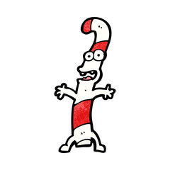 cartoon candy cane